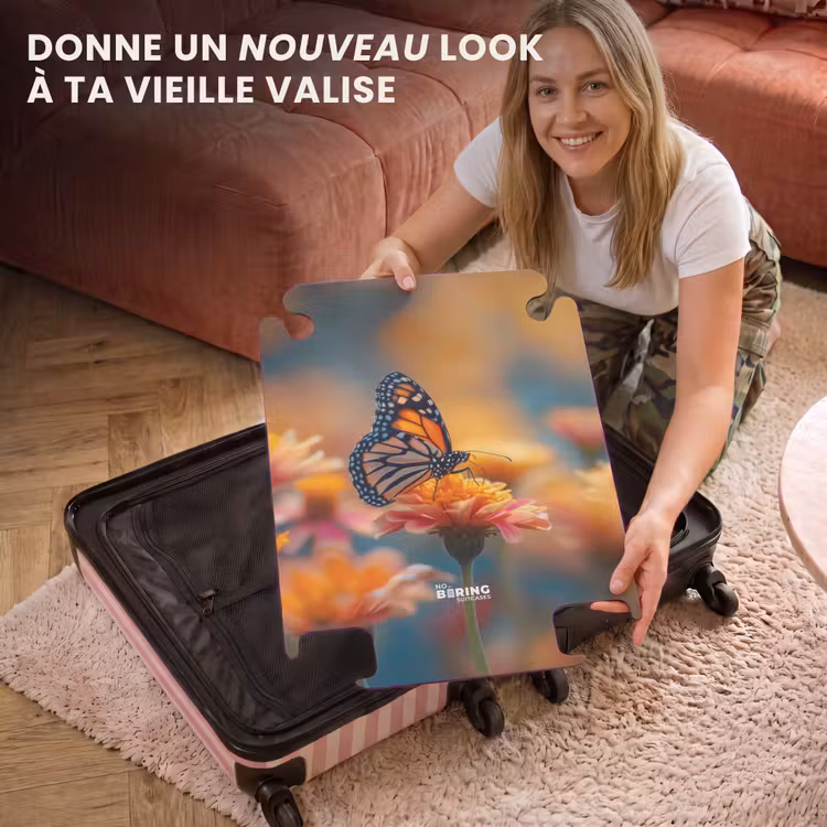 CaseSwap™ - Papillon sur une fleur rose — 3