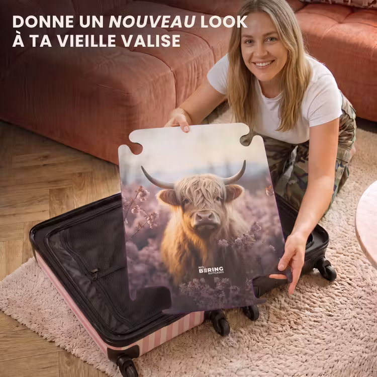 CaseSwap - Highlander écossais avec des fleurs roses — 3