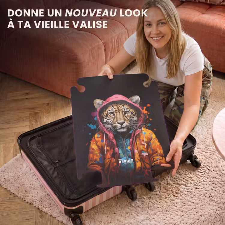 CaseSwap - Léopard avec manteau coloré et éclaboussures de peinture — 3