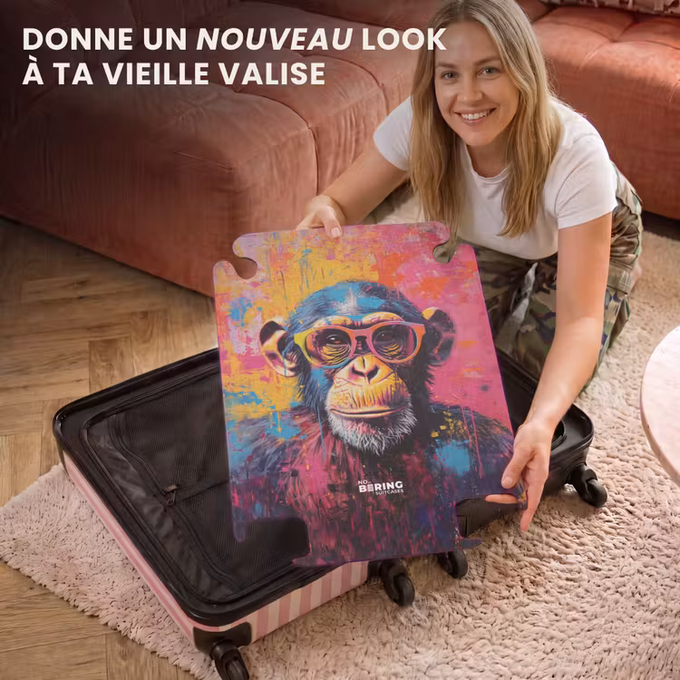 CaseSwap™ - Chimpanzé avec des lunettes dans un style graffiti — 3