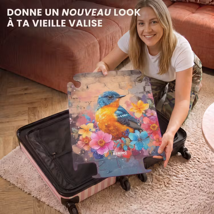 CaseSwap - Oiseau avec des fleurs en style graffiti — 3