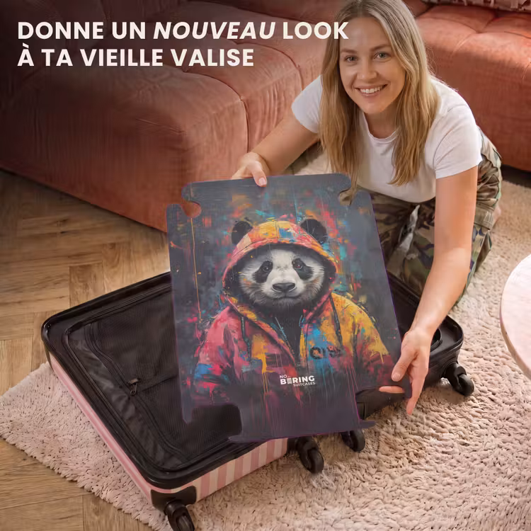 CaseSwap™ - Panda avec pelage coloré et éclaboussures de peinture — 3