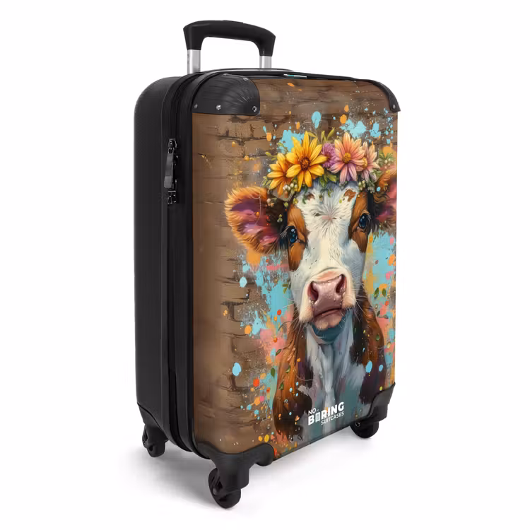 CaseSwap™ - Vache graffiti avec fleurs colorées — 2