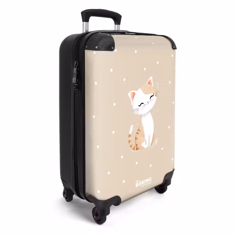 CaseSwap™ - Chat entouré de points beiges — 2