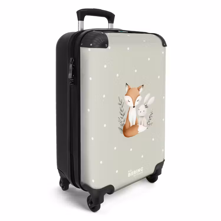 CaseSwap™ - Renard et lapin entourés de feuilles et de points verts — 2