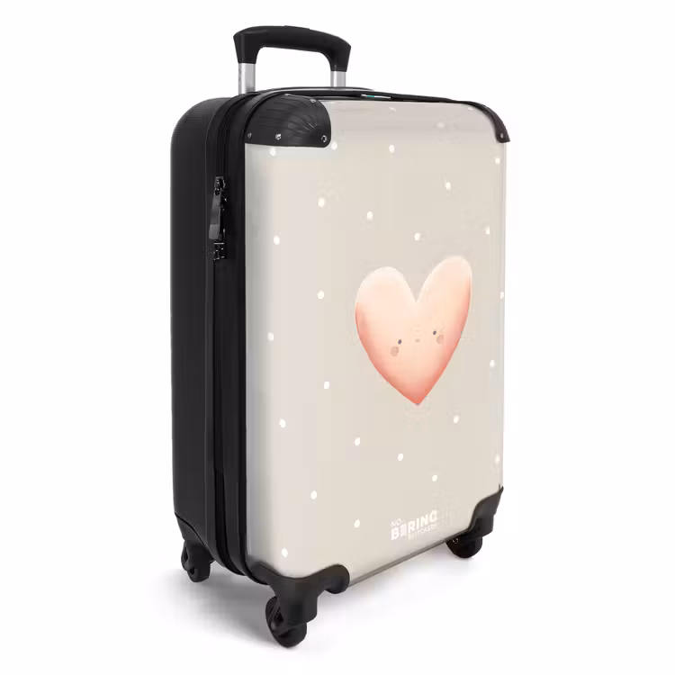 CaseSwap™ - Coeur rose entouré de points beiges — 2