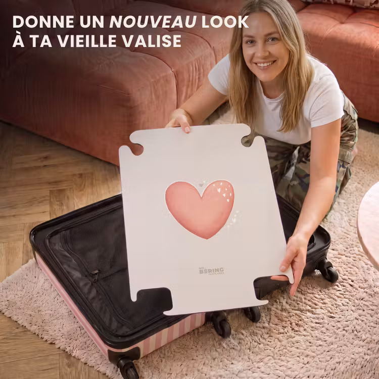 CaseSwap™ - Coeur rouge sur fond beige — 3
