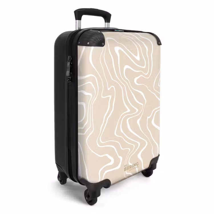 CaseSwap™ - Fond beige avec lignes blanches abstraites — 2