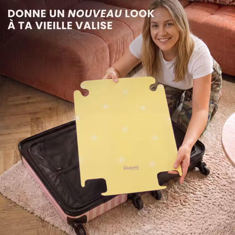 CaseSwap - Fond jaune avec des fleurs blanches — 3