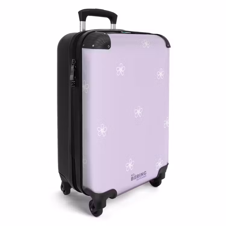 CaseSwap - Fond violet avec fleurs blanches — 2
