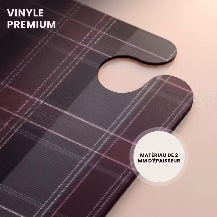 CaseSwap™ - Motif à carreaux classique en gris et rouge — 5