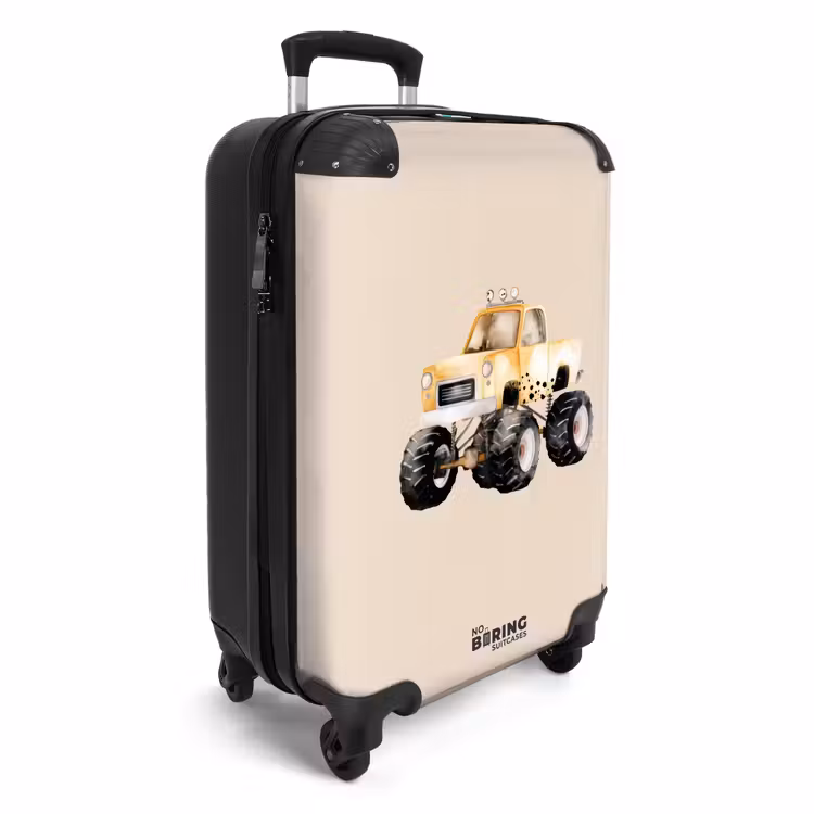 CaseSwap™ - Camion monstre jaune sur fond beige — 2