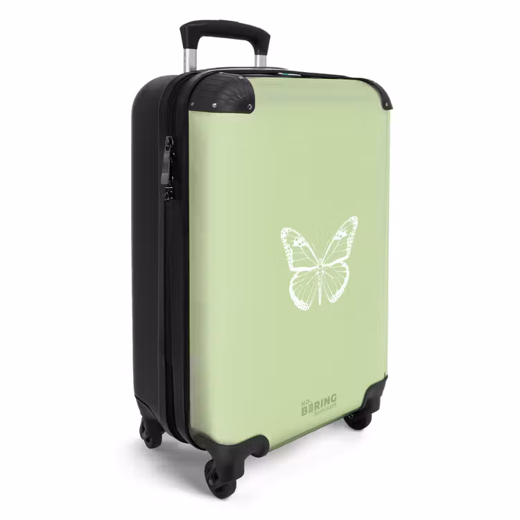 CaseSwap - Fond vert avec papillon blanc — 2
