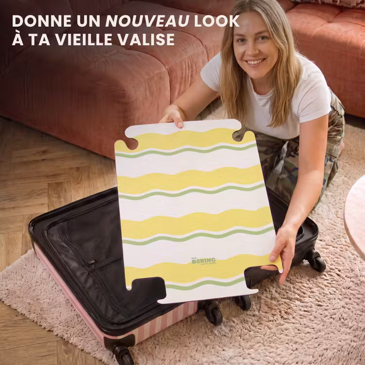 CaseSwap - Rayures ondulées jaunes et vertes — 3