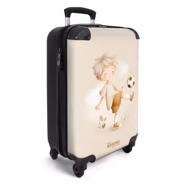 CaseSwap™ - Garçon avec un ballon de football de couleur beige — 2