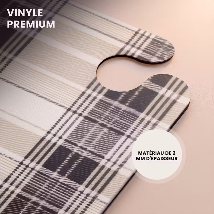 CaseSwap - Motif à carreaux classique en beige — 5