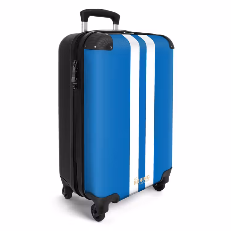 CaseSwap - Fond bleu vif avec double bande centrale blanche — 2