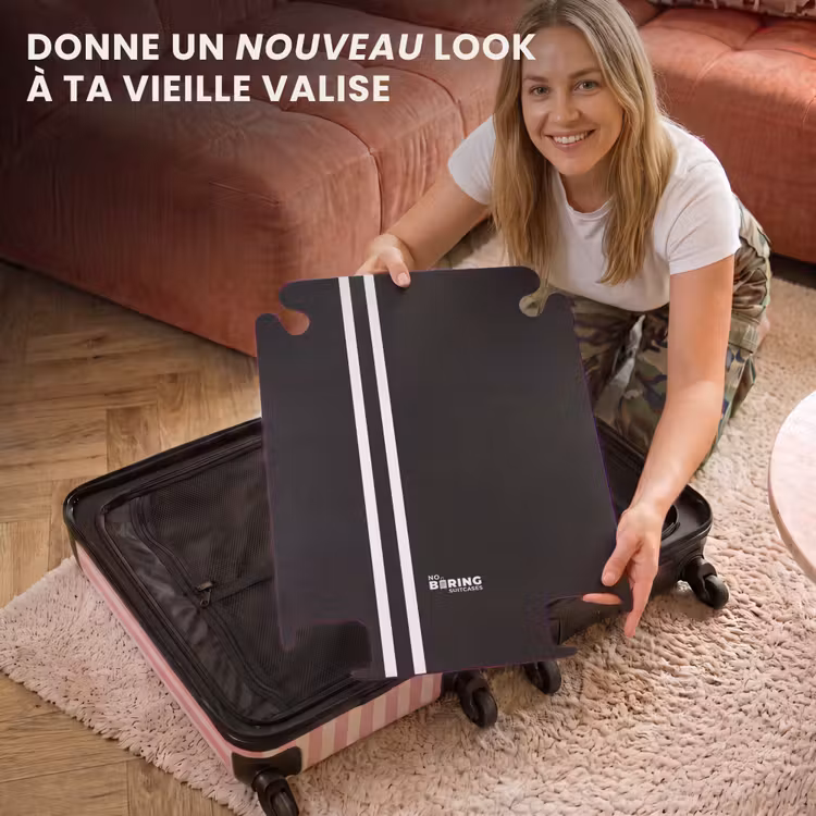 CaseSwap - Fond noir avec deux bandes latérales blanches à gauche — 3