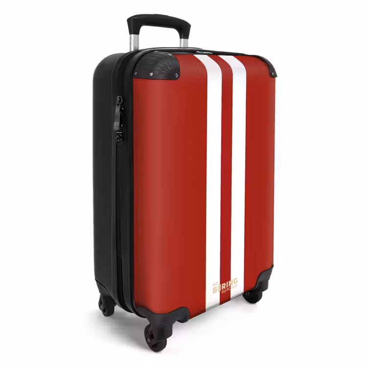 CaseSwap™ - Fond rouge avec double bande centrale blanche — 2