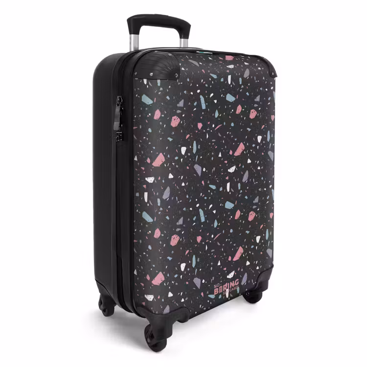 CaseSwap - Motif terrazzo noir et pastel — 2