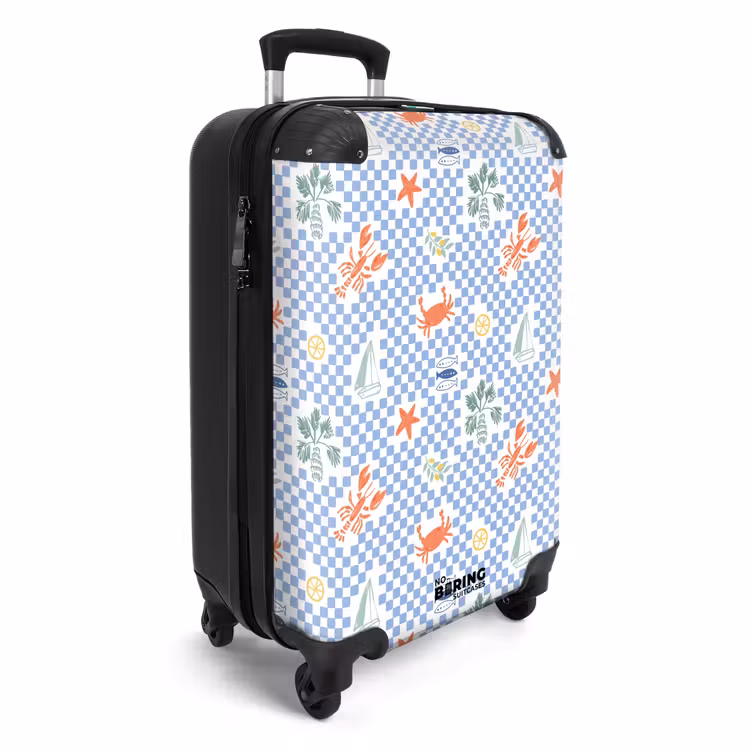 CaseSwap - Zomer strand print blauw — 2