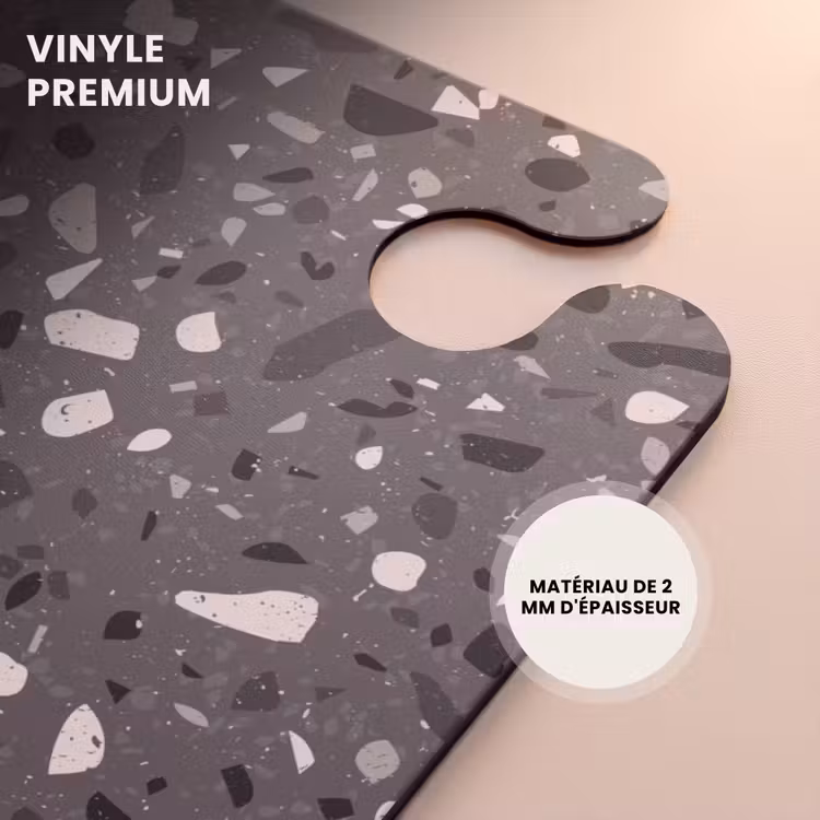 CaseSwap™ - Motif Terrazzo multicolore gris foncé — 5