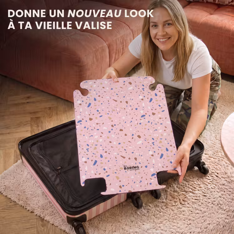 CaseSwap - Motif Terrazzo multicolore rose et bleu — 3