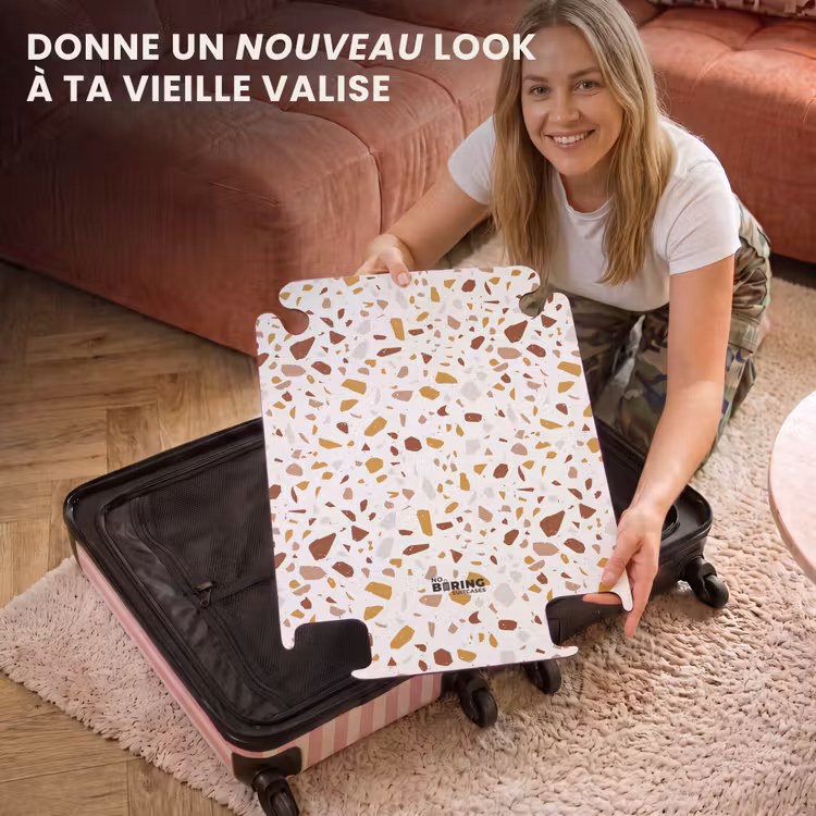 CaseSwap™ - Motif Terrazzo ocre et rouille multicolore — 3