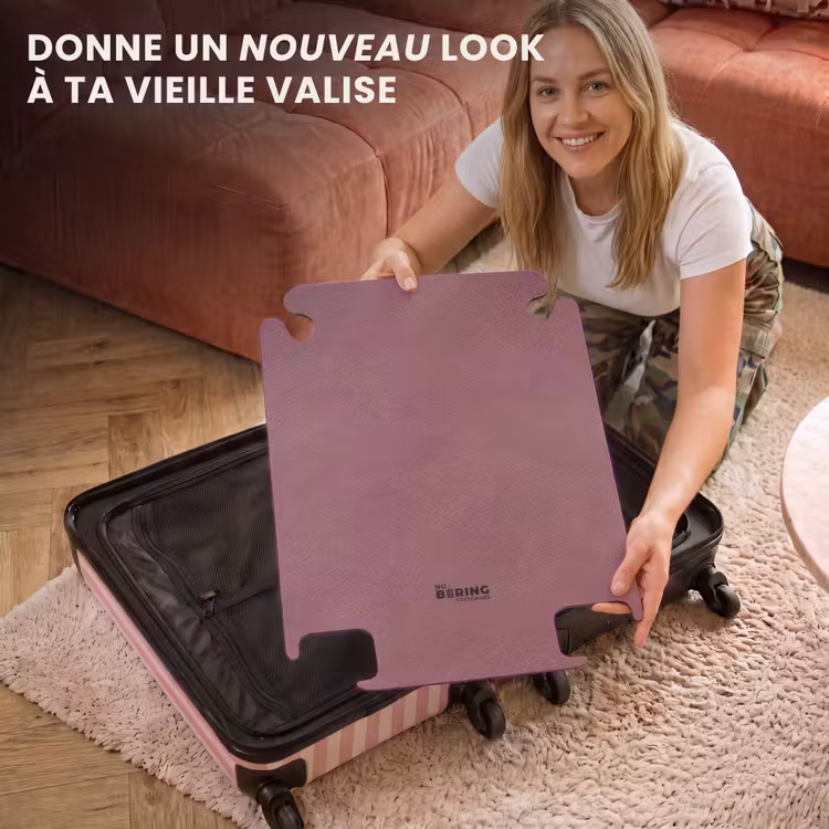CaseSwap™ - Aspect cuir rose foncé — 3