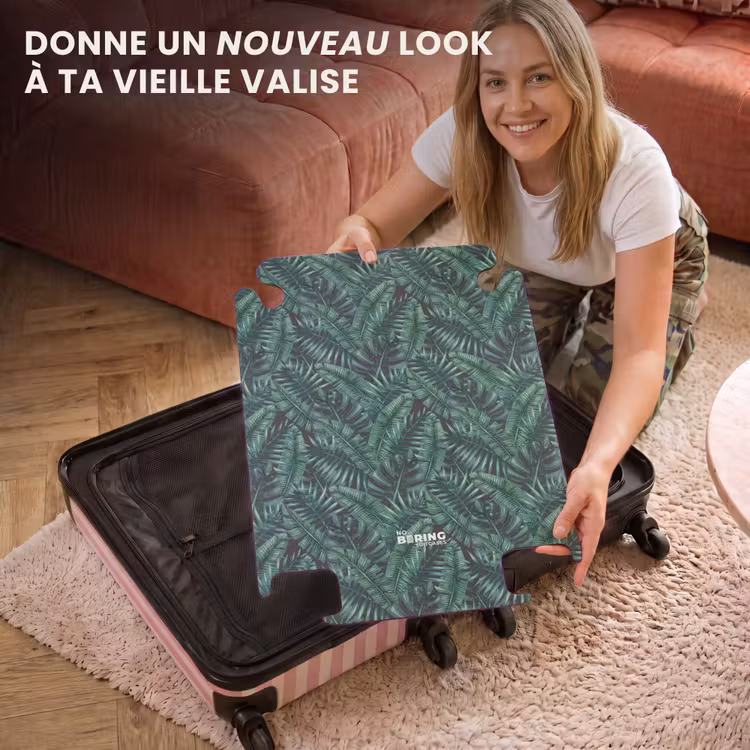 CaseSwap™ - Feuilles de palmier monstera motif foncé — 3