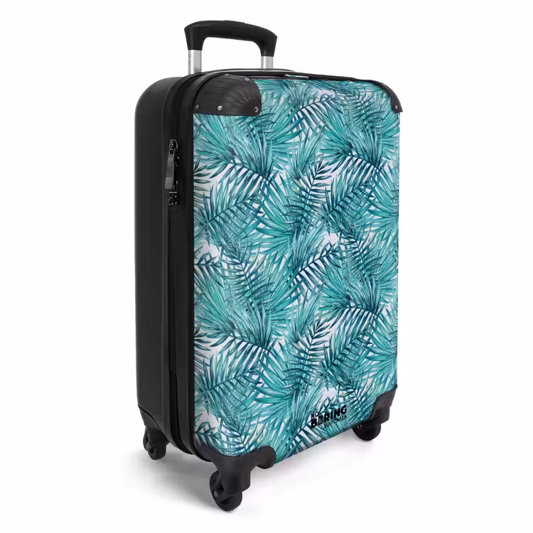 CaseSwap™ - Motif de feuilles de palmier bleu clair — 2