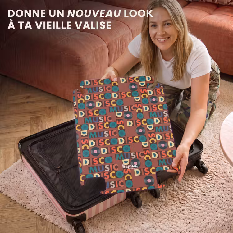 CaseSwap™ - Retro disco 70s tekst patroon kleurrijk — 3