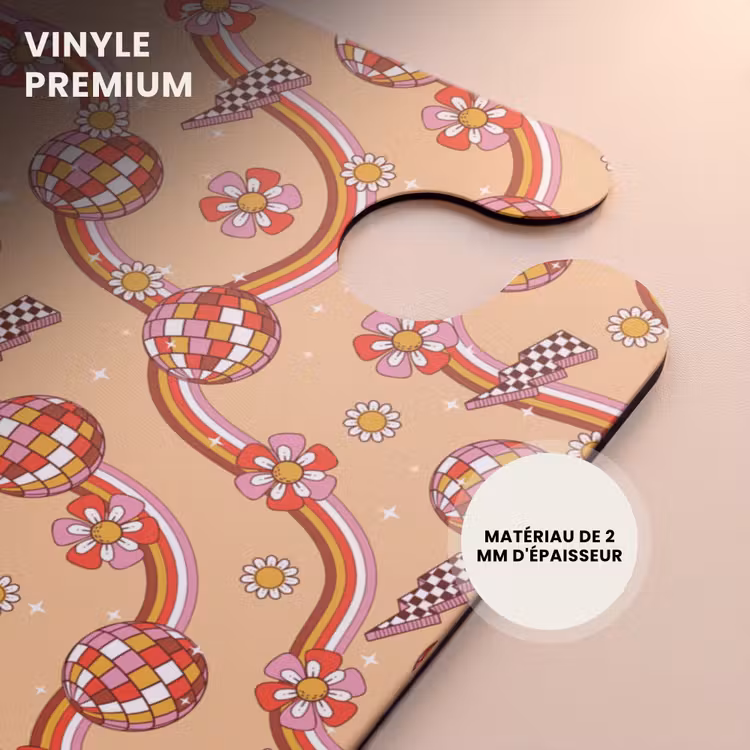 CaseSwap™ - Retro disco 70s bloem patroon kleurrijk — 5