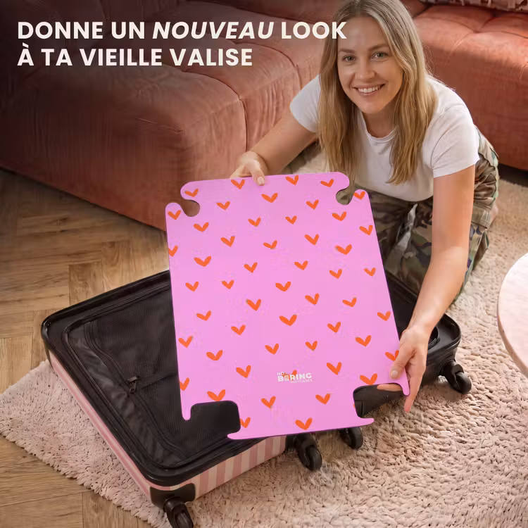 CaseSwap - Motif de cœur répété sur fond rose — 3