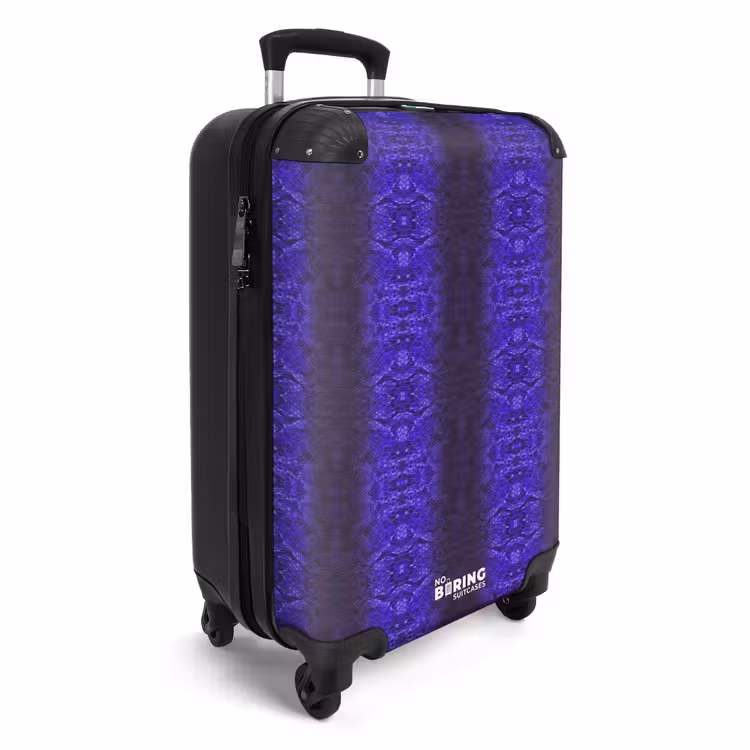 CaseSwap™ - Peau de serpent bleu violet avec structure en écailles symétriques — 2