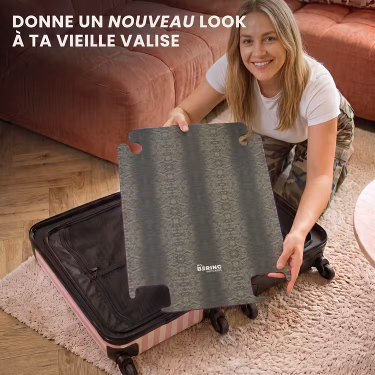 CaseSwap™ - Peau de serpent gris-vert avec structure d'écailles symétriques — 3