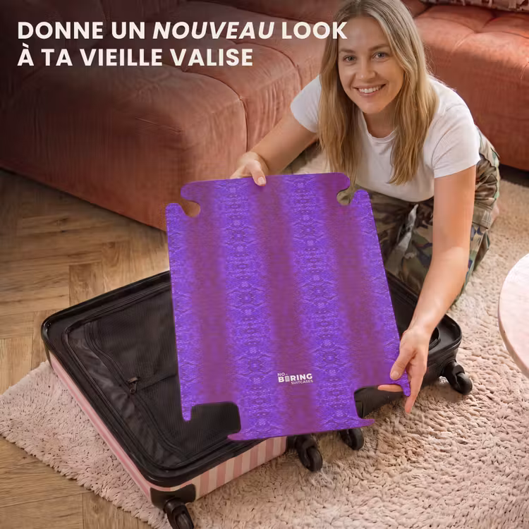 CaseSwap™ - Peau de serpent violette à écailles symétriques — 3