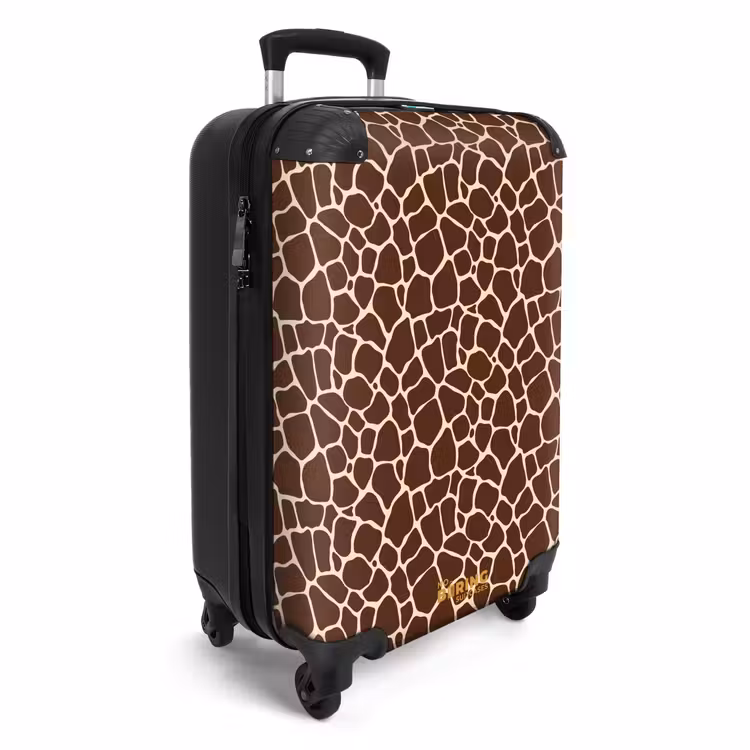 CaseSwap™ - Motif de girafe marron foncé avec des veines beiges — 2