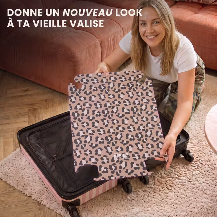 CaseSwap™ - Motif léopard sur rose vif — 3