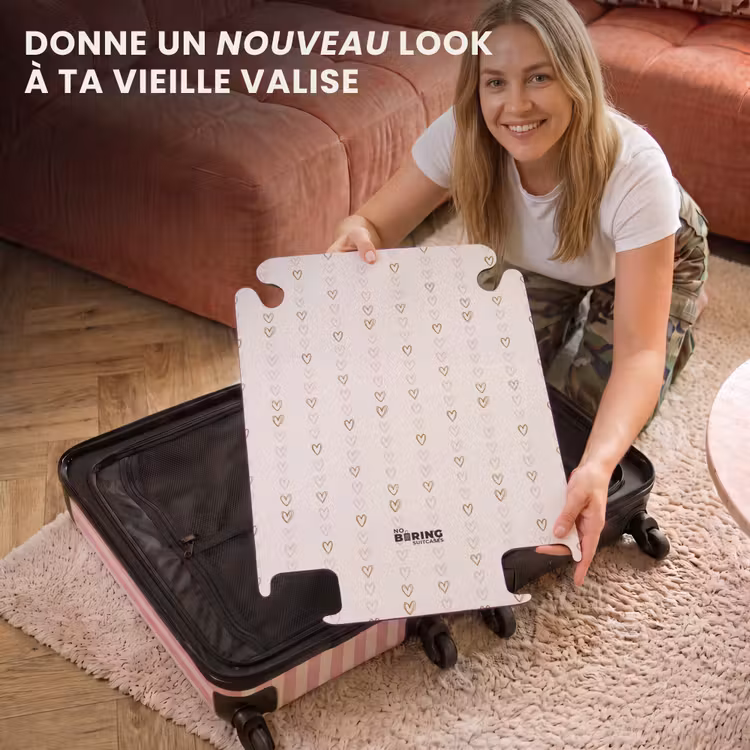 CaseSwap™ - Coeurs de ligne sur beige — 3