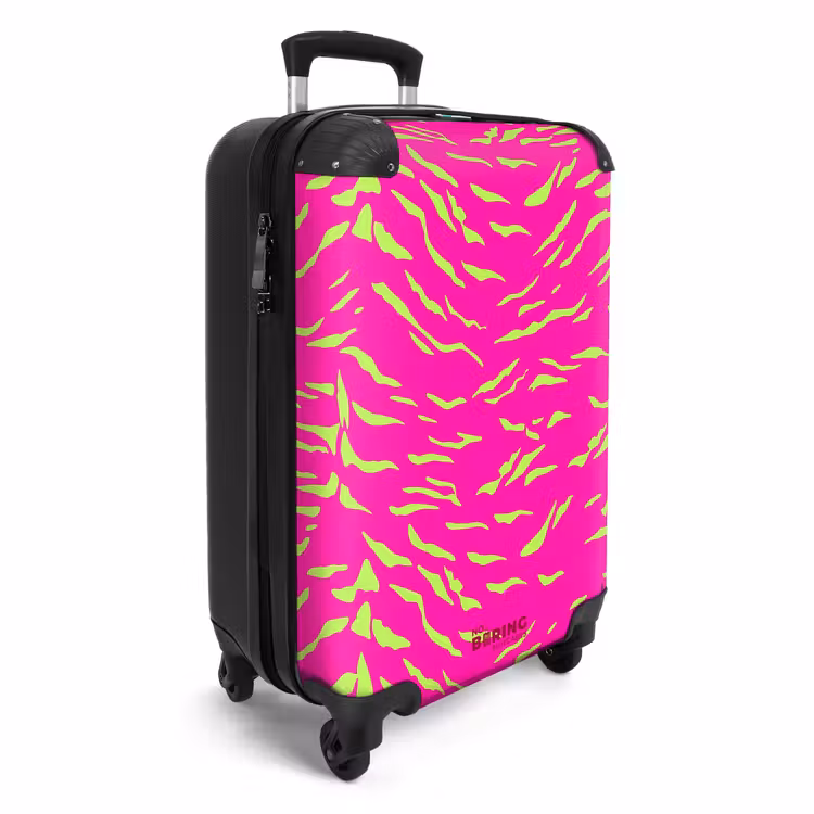 CaseSwap™ - Imprimé tigre rose vif avec des rayures vert lime — 2