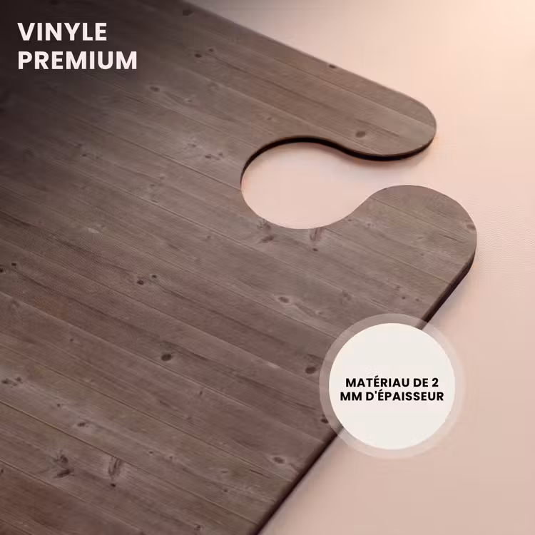 CaseSwap™ - Bois brun foncé avec veines et nœuds horizontaux — 5