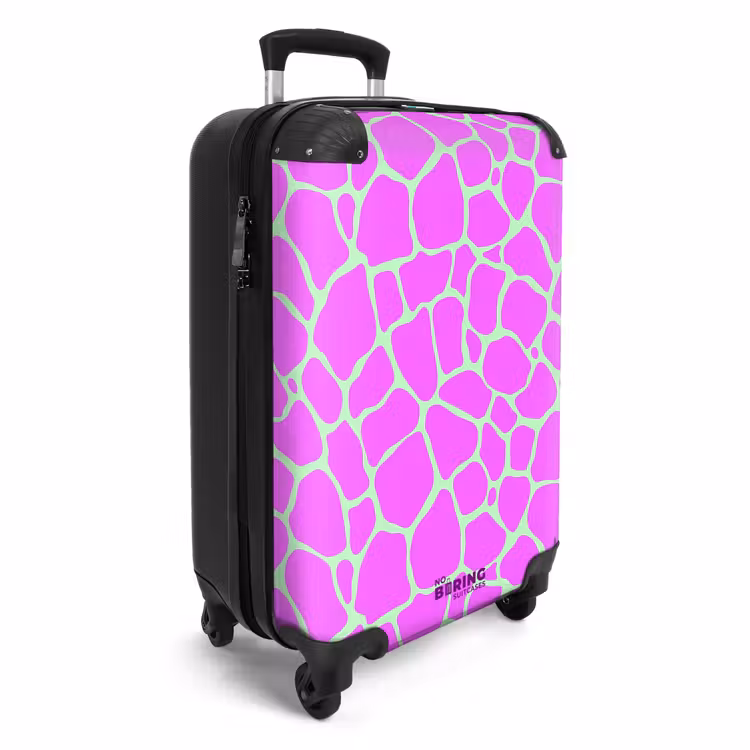 CaseSwap™ - Imprimé girafe en vert clair et violet — 2