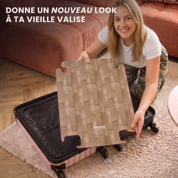 CaseSwap™ - Texture des planches de bois brun clair — 3
