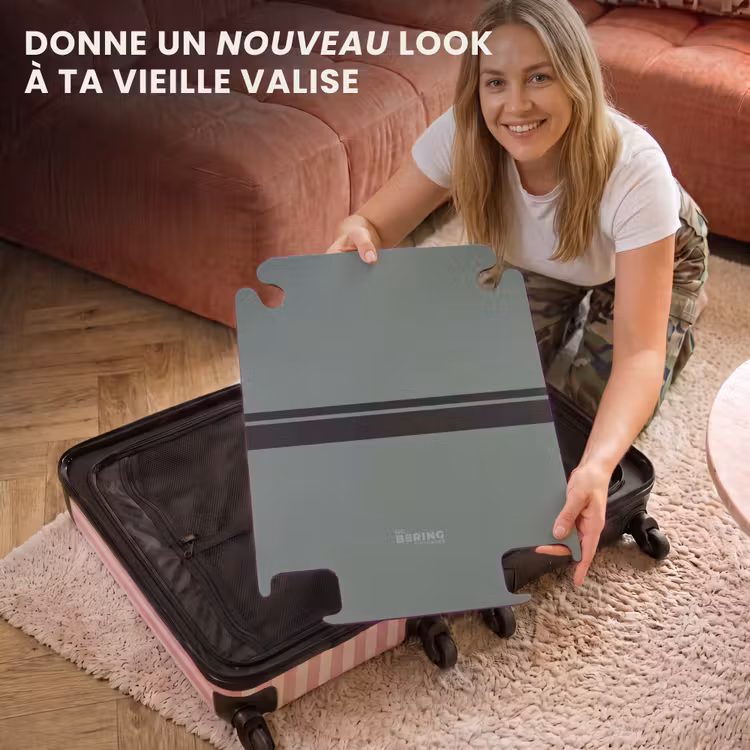 CaseSwap™ - Fond vert avec double bande horizontale — 3