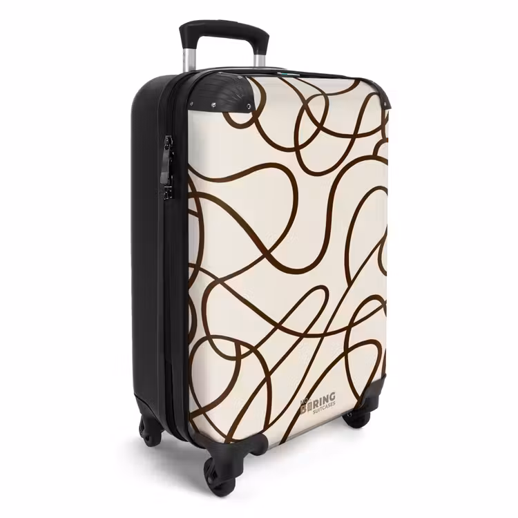 CaseSwap - Lignes brunes sur fond beige — 2
