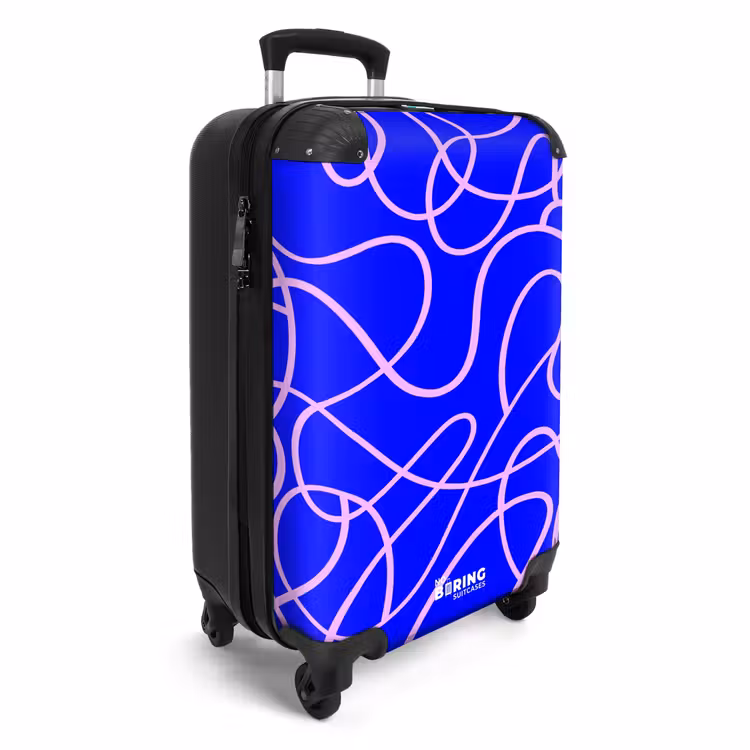 CaseSwap™ - Lignes roses sur bleu cobalt — 2