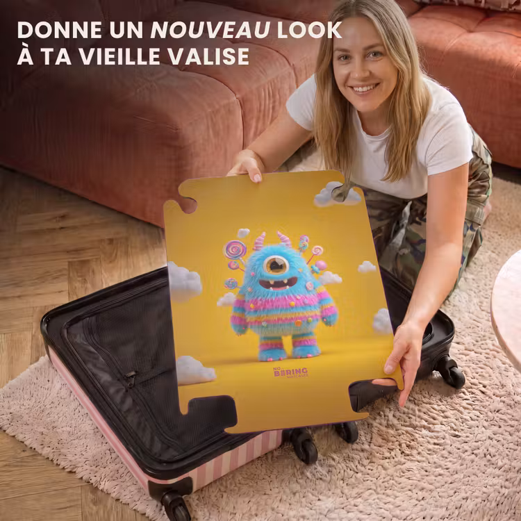 CaseSwap™ - Monstre en bonbons sur fond jaune — 3
