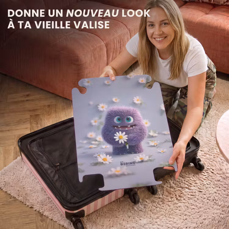 CaseSwap - monstre violet avec marguerites — 3