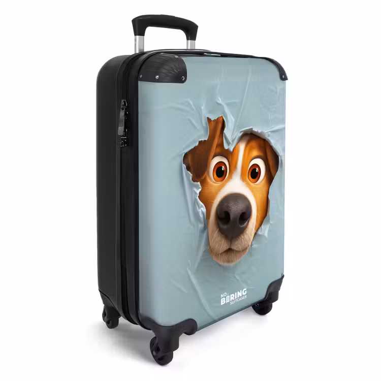 CaseSwap™ - Chien marron à travers un plastique bleu déchiré — 2